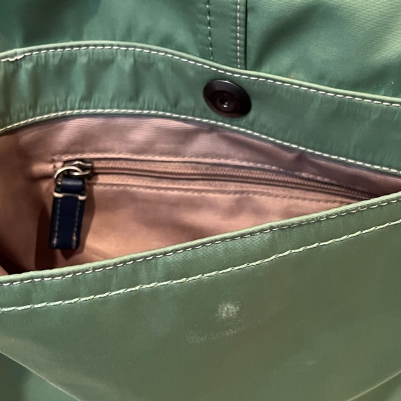 Coach Green Navy Blue Nylon Transatlantic Messenger Crossbody Bag Unisex - Picture 15 of 15